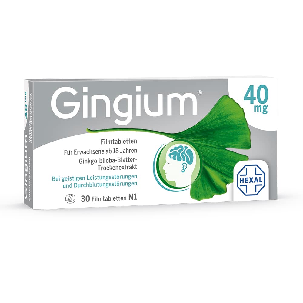 Gingium 40mg 30 St Filmtabletten