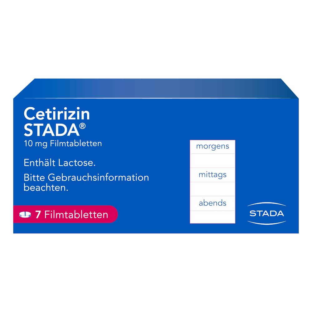 Cetirizin STADA 10mg 7 St Filmtabletten