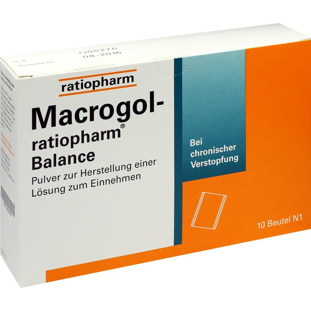 Macrogol-ratiopharm Balance 10 St Pulver zur Herstellung einer Lösung zum Einnehmen