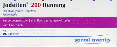 Jodetten 200 Henning 200 Mikrogramm 100 St Tabletten