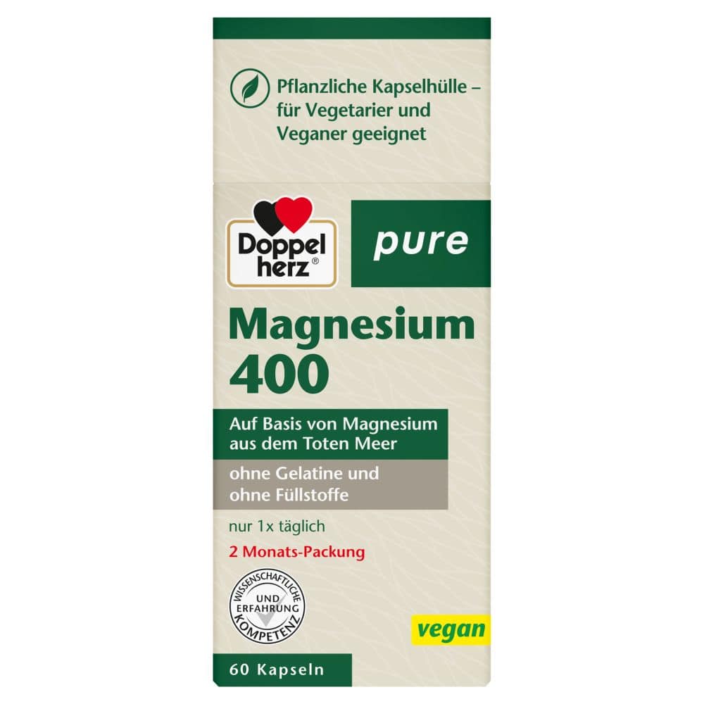 Doppelherz pure Magnesium 400  60 St Kapseln