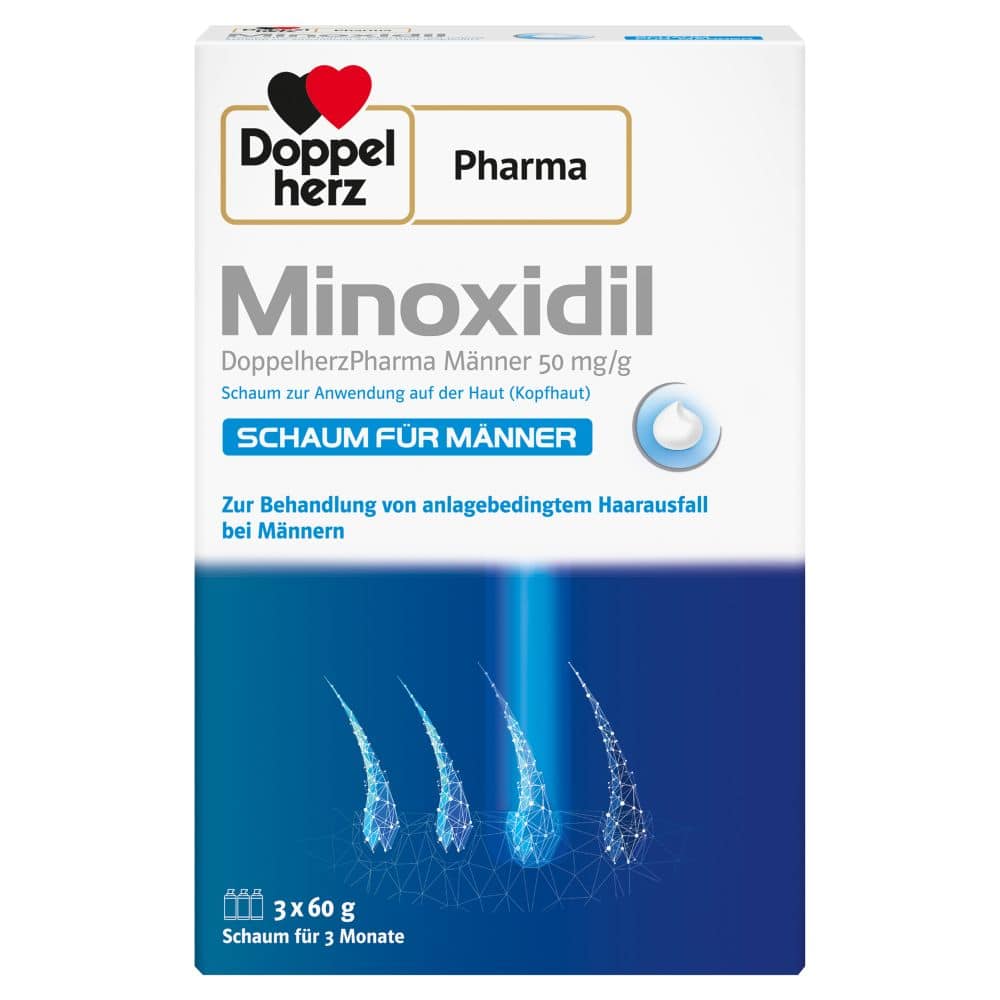 Doppelherz Pharma Minoxidil Schaum für Männer 3X60 g Schaum