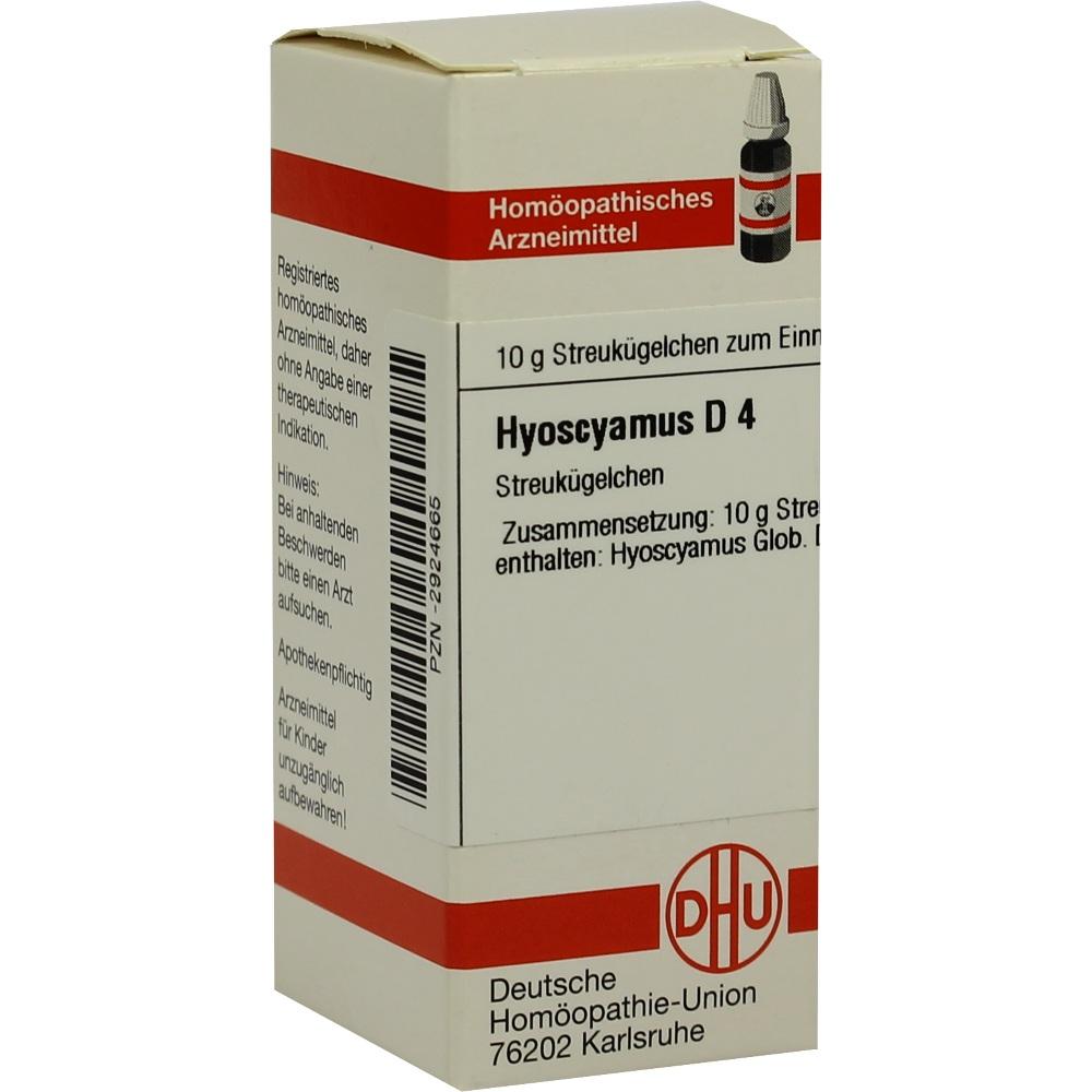 HYOSCYAMUS D 4 Globuli 10 g Globuli