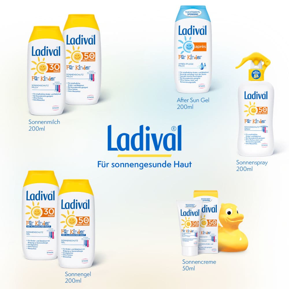 LADIVAL Für Kinder APRES PFLEGE MILCH 200 ml Lotion