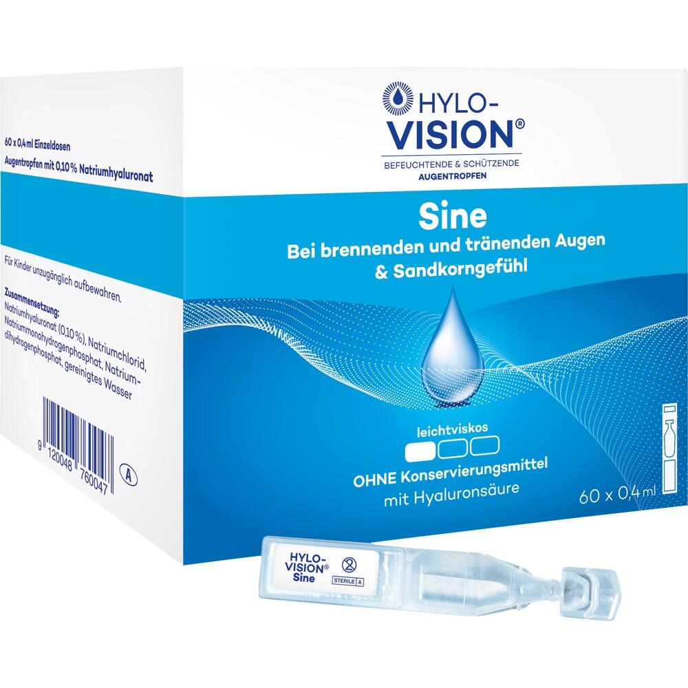 HYLO-VISION Sine 60X0.4 ml Einzeldosispipetten