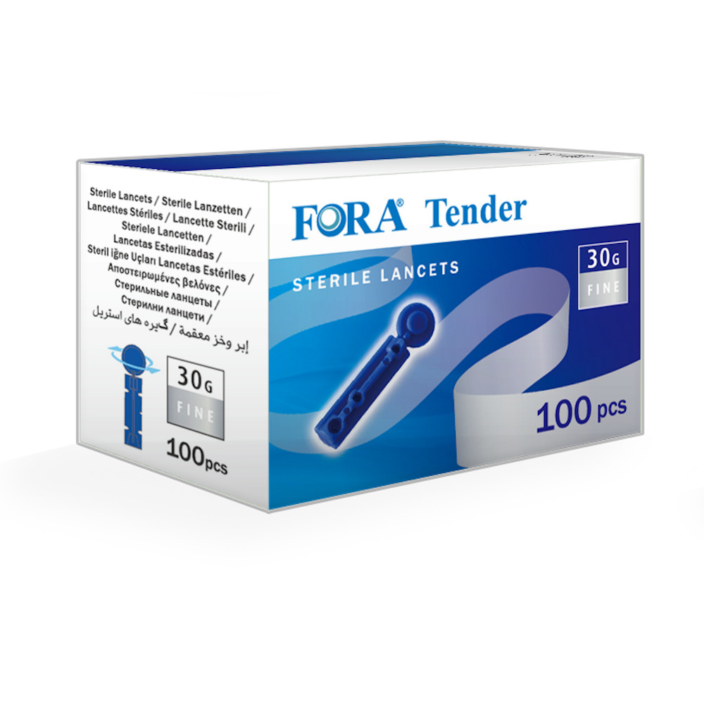 FORA Tender Sterile Lanzetten 30g 100 St Lanzetten