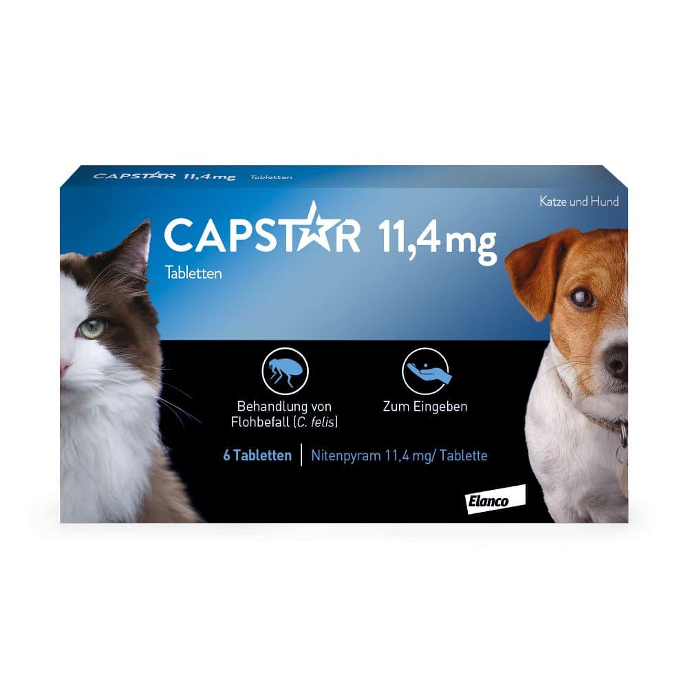 CAPSTAR 11,4 mg für Katzen und kleine Hunde 6 St Tabletten