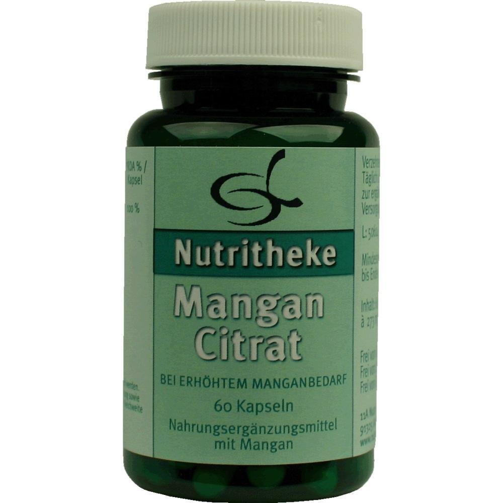 MANGAN Citrat Kapseln 60 St Kapseln
