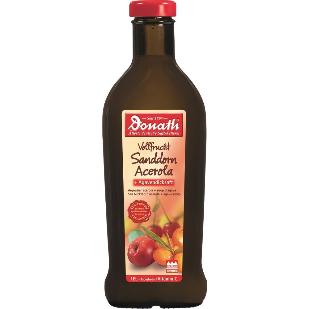 DONATH Vollfrucht Sanddorn Acerola+Agavendicksaft 500 ml Saft