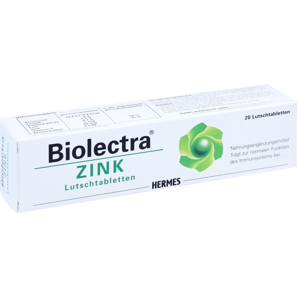 Biolectra ZINK 20 St Lutschtabletten