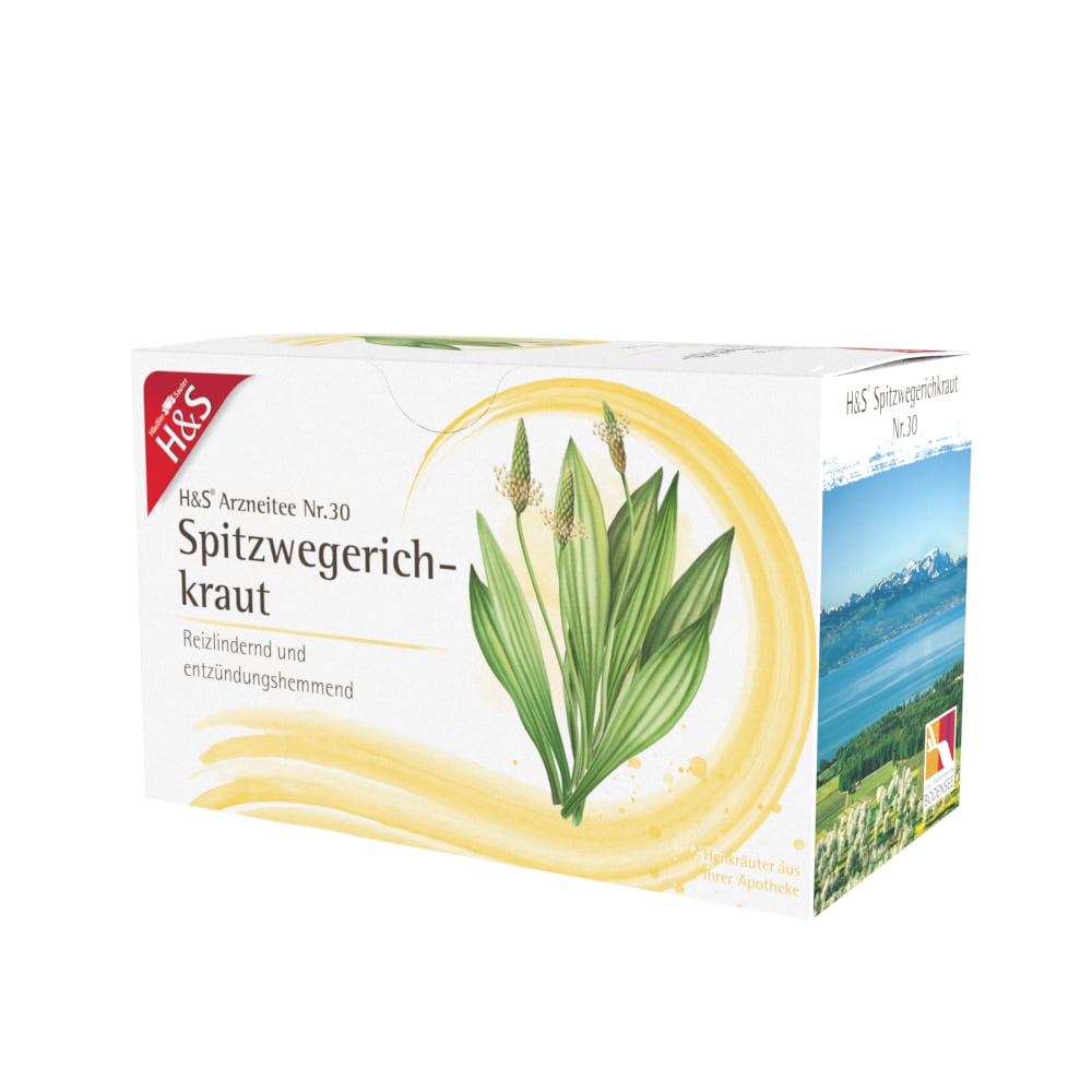 H&S Arzneitee Spitzwegerichkraut 20X1.5 g Filterbeutel