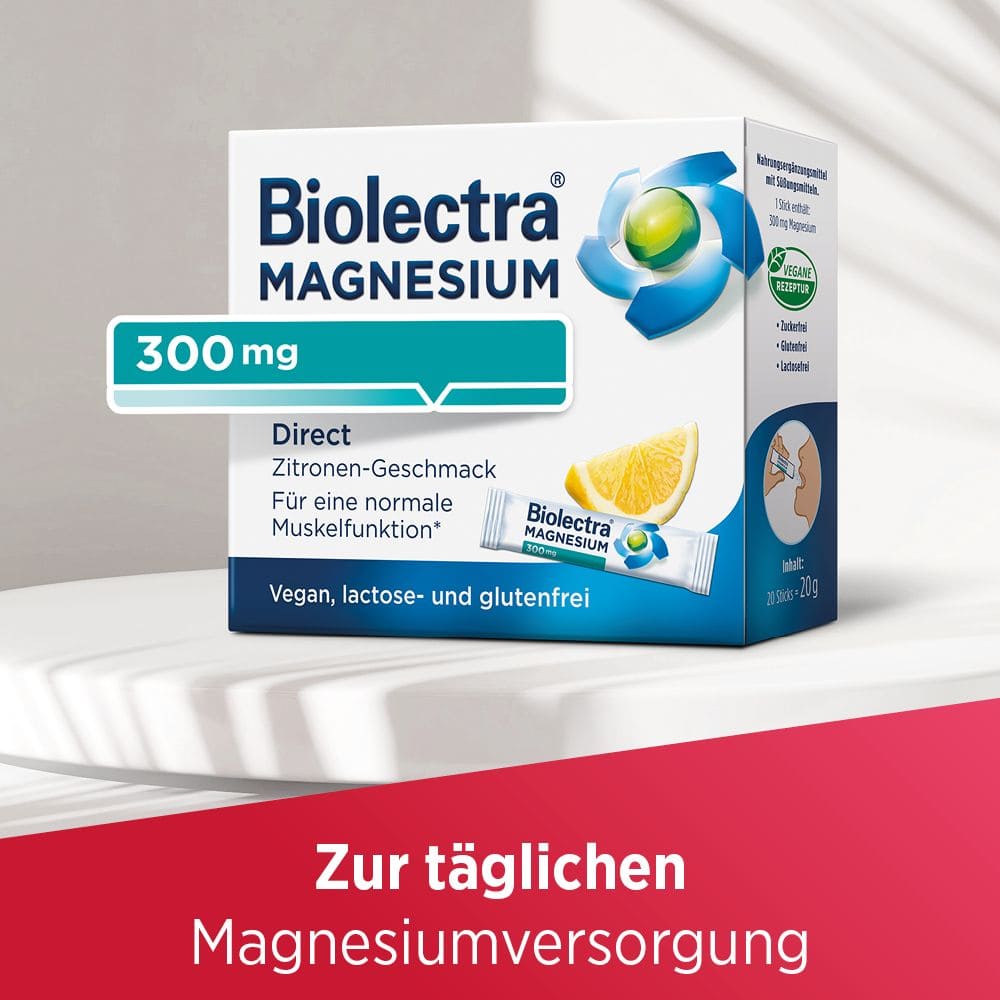 Biolectra MAGNESIUM 300mg Direct Zitrone 60 St Pellets