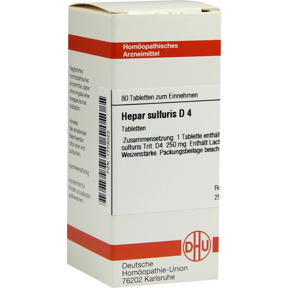 HEPAR SULFURIS D 4  80 St Tabletten