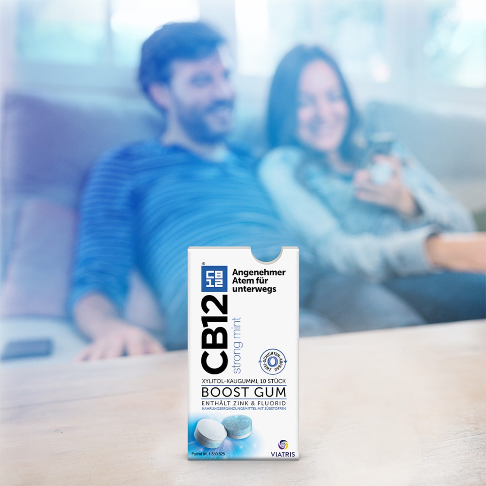 CB12 BOOST GUM strong mint XYLITOL-KAUGUMMI 10 St Kaugummi