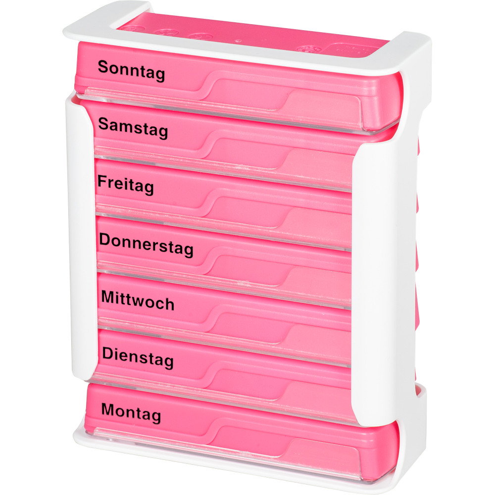 Anabox Compact 7 Tage Wochendosierer Pink/weiß 1 St