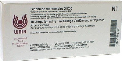 GLANDULAE SUPRARENALES GL D 30 Ampullen 10X1 ml Ampullen