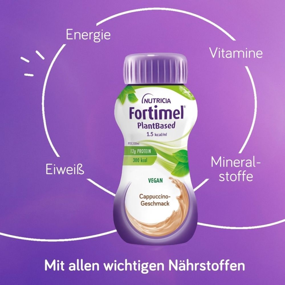 Fortimel PlantBased 1,5 kcal Cappuccino 4X200 ml Flüssigkeit