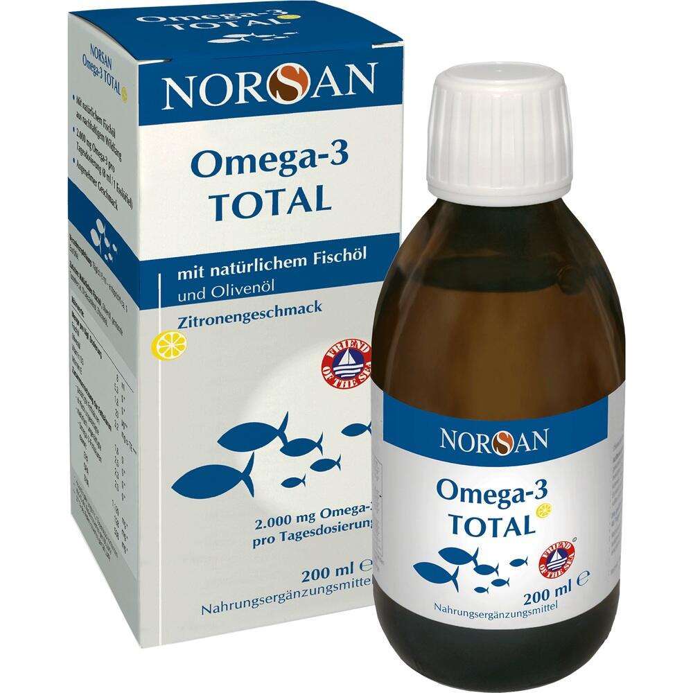 NORSAN Omega-3 TOTAL flüssig Fischöl 200 ml Flüssigkeit