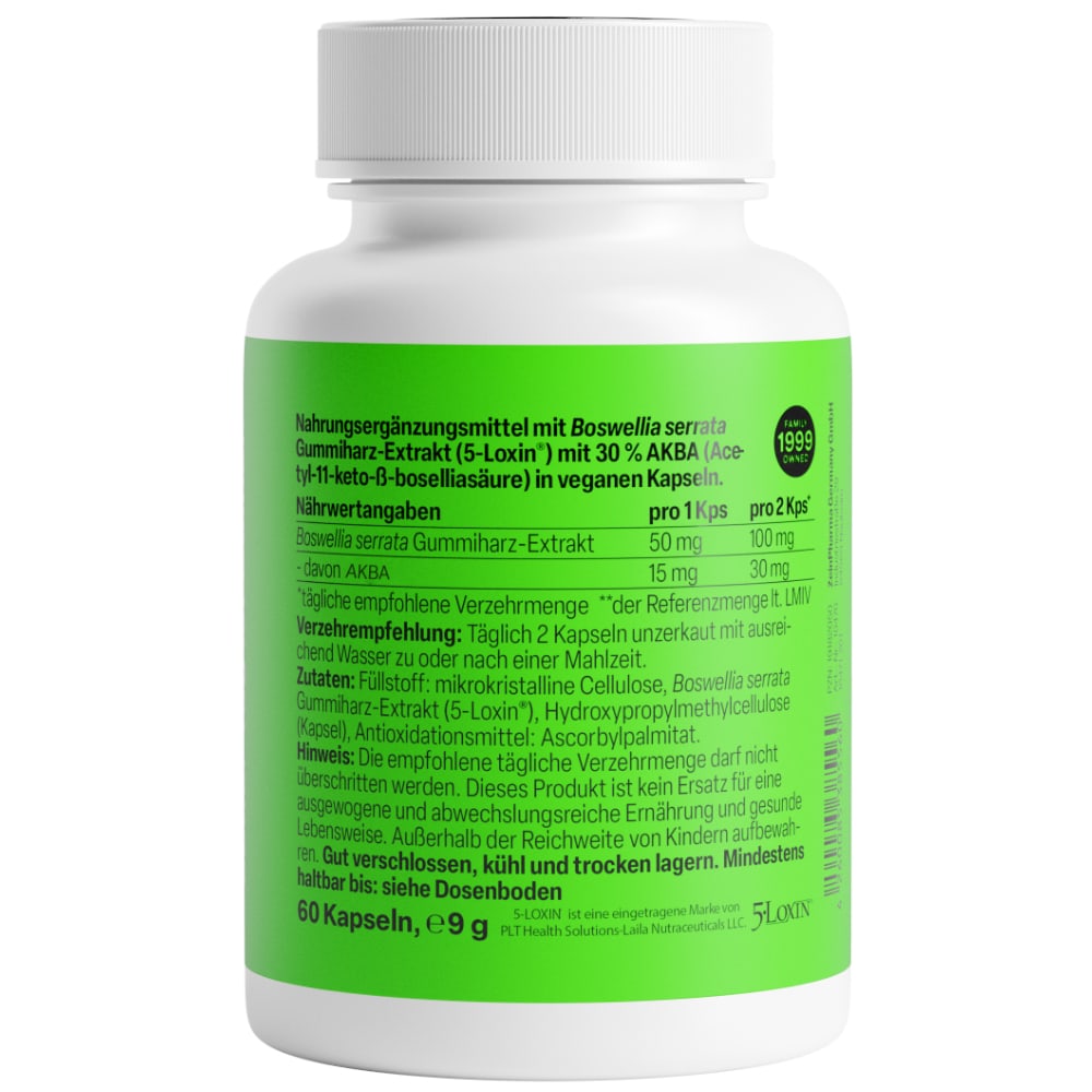 Zein Pharma Boswellia 30% AKBA 50 mg 60 St Kapseln