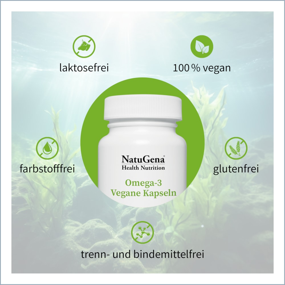 NatuGena Omega-3 Vegane Kapseln 90 St Kapseln