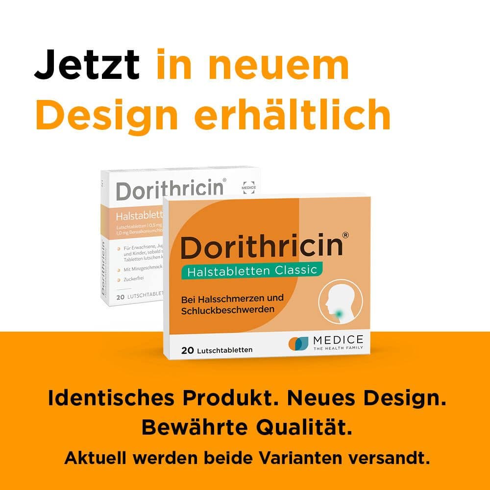 Dorithricin Classic Lutschtabletten bei Halsschmerzen  20 St Lutschtabletten