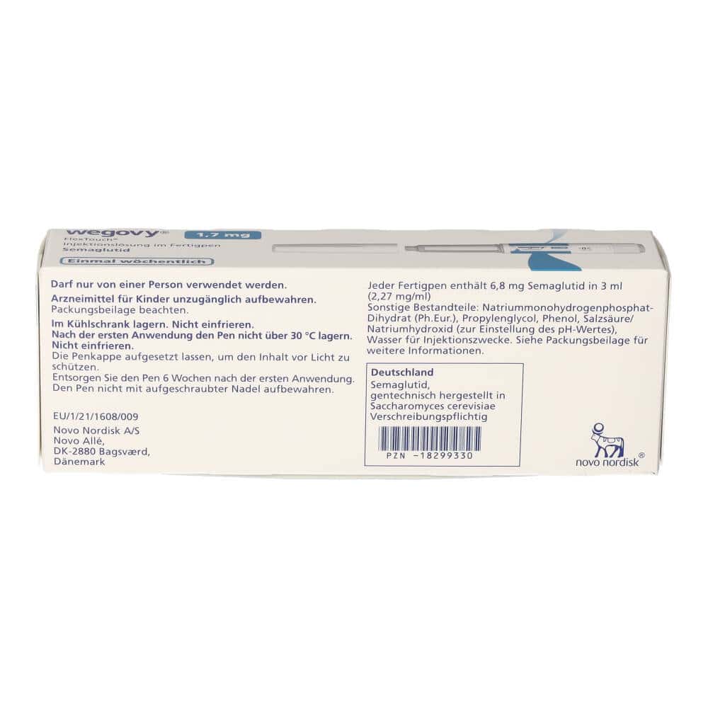 wegovy 1,7mg Flextouch 1X3 ml Injektionslösung