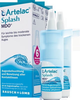 Artelac Splash MDO Augentropfen für trockene Augen 2X15 ml Augentropfen