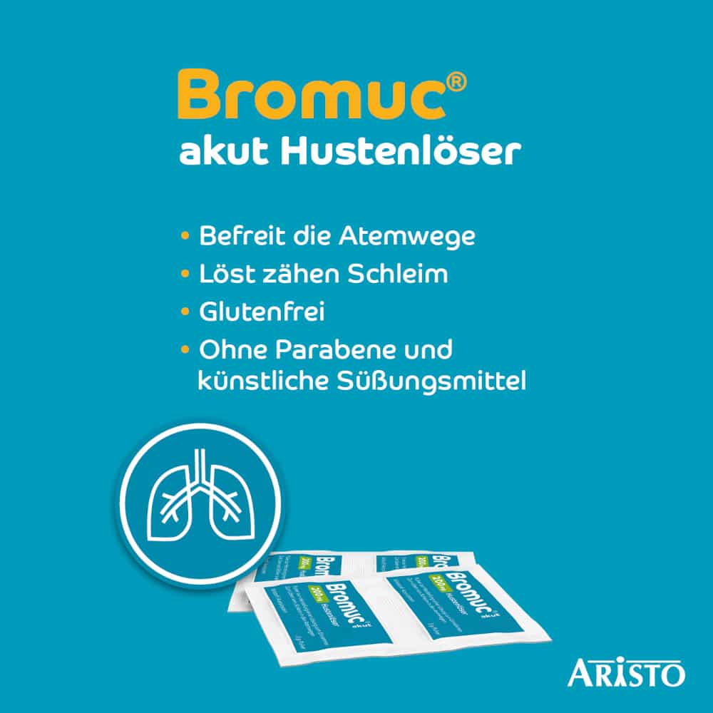 Bromuc akut 200mg Hustenlöser 20 St Pulver zur Herstellung einer Lösung zum Einnehmen