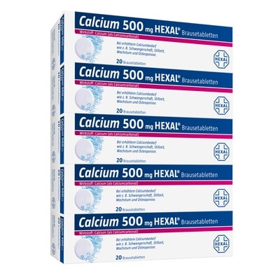 Calcium 500mg HEXAL 100 St Brausetabletten