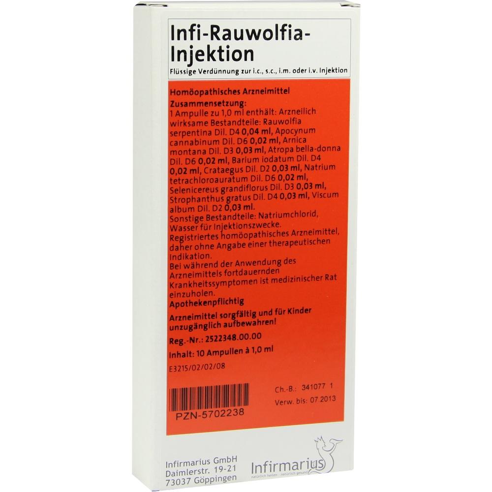 INFI RAUWOLFIA Injektion 10X1 ml Ampullen