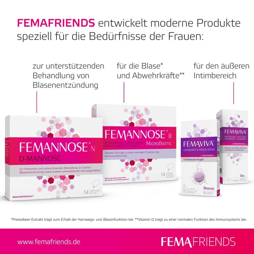 FEMAVIVA Trinkbrause-Kugeln 8 St Brausetabletten