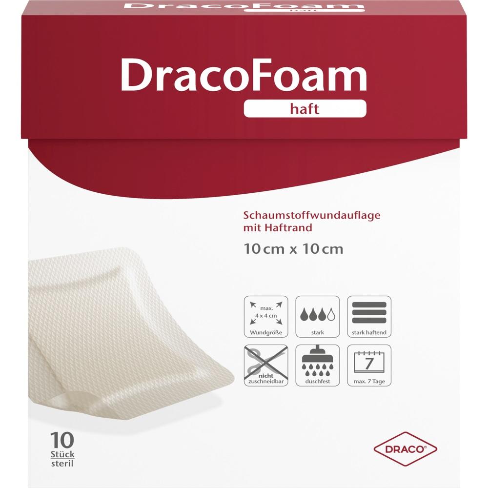 DRACOFOAM Haft Schaumstoff Wundaufl.10x10 cm 10 St Verband