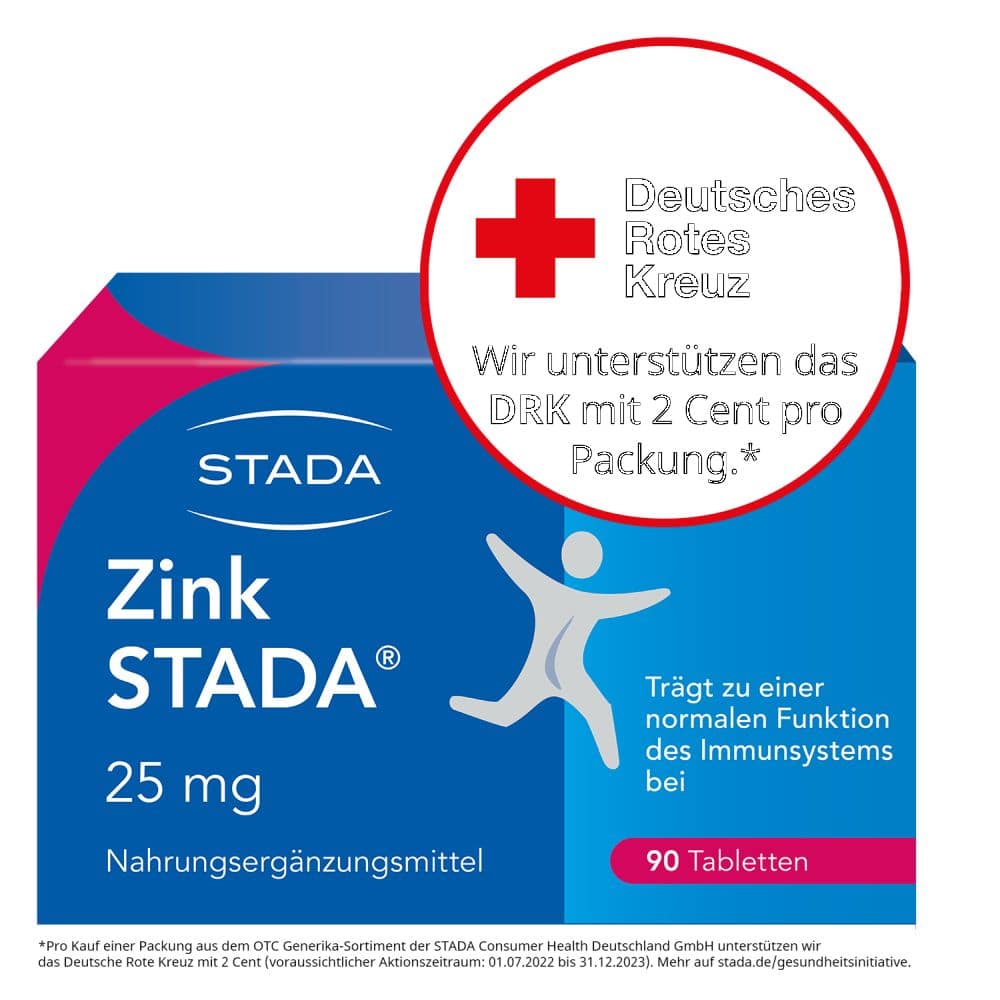 Zink STADA 25 mg 90 St Tabletten