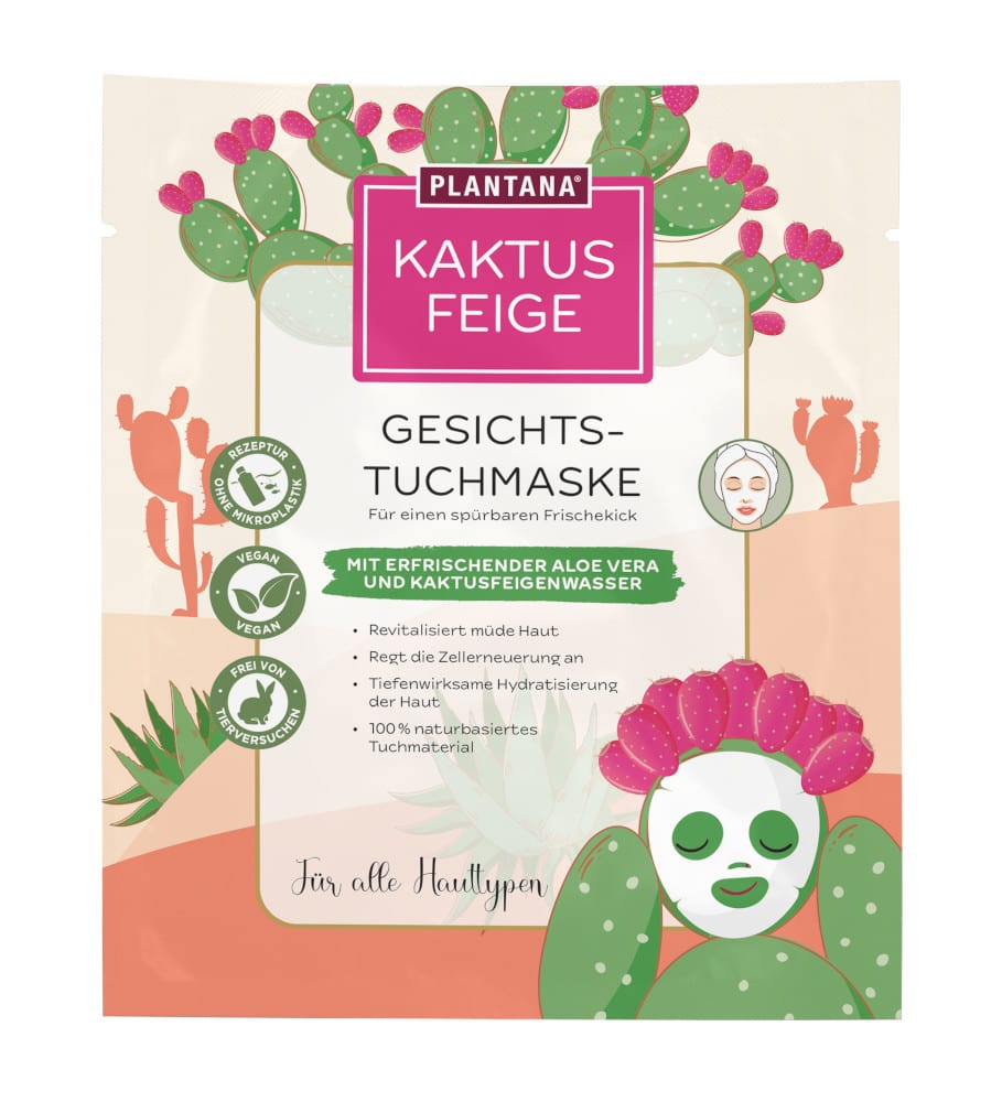 Gesichtstuchmaske Kaktusfeige 1 St Gesichtsmaske