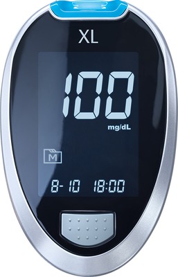 GLUCO CHECK XL Blutzuckermessgerät Set mg/dl 1 St