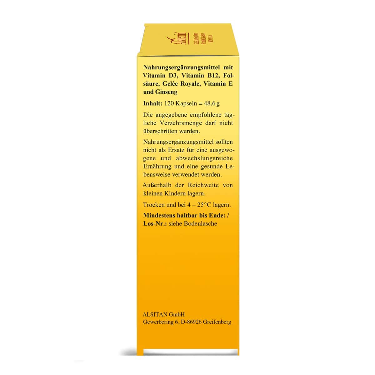 Alsifemin GELEE ROYALE UND VITAMIN E 120 St Kapseln