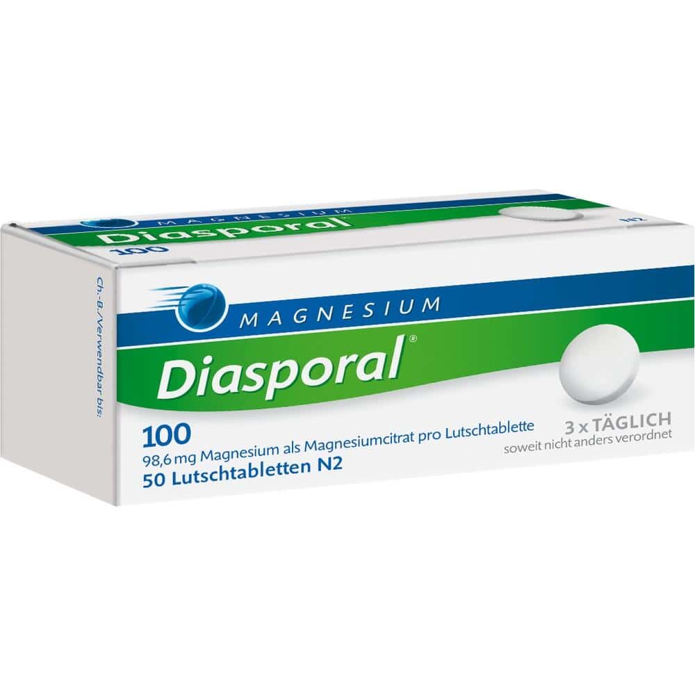 MAGNESIUM Diasporal 100  50 St Lutschtabletten