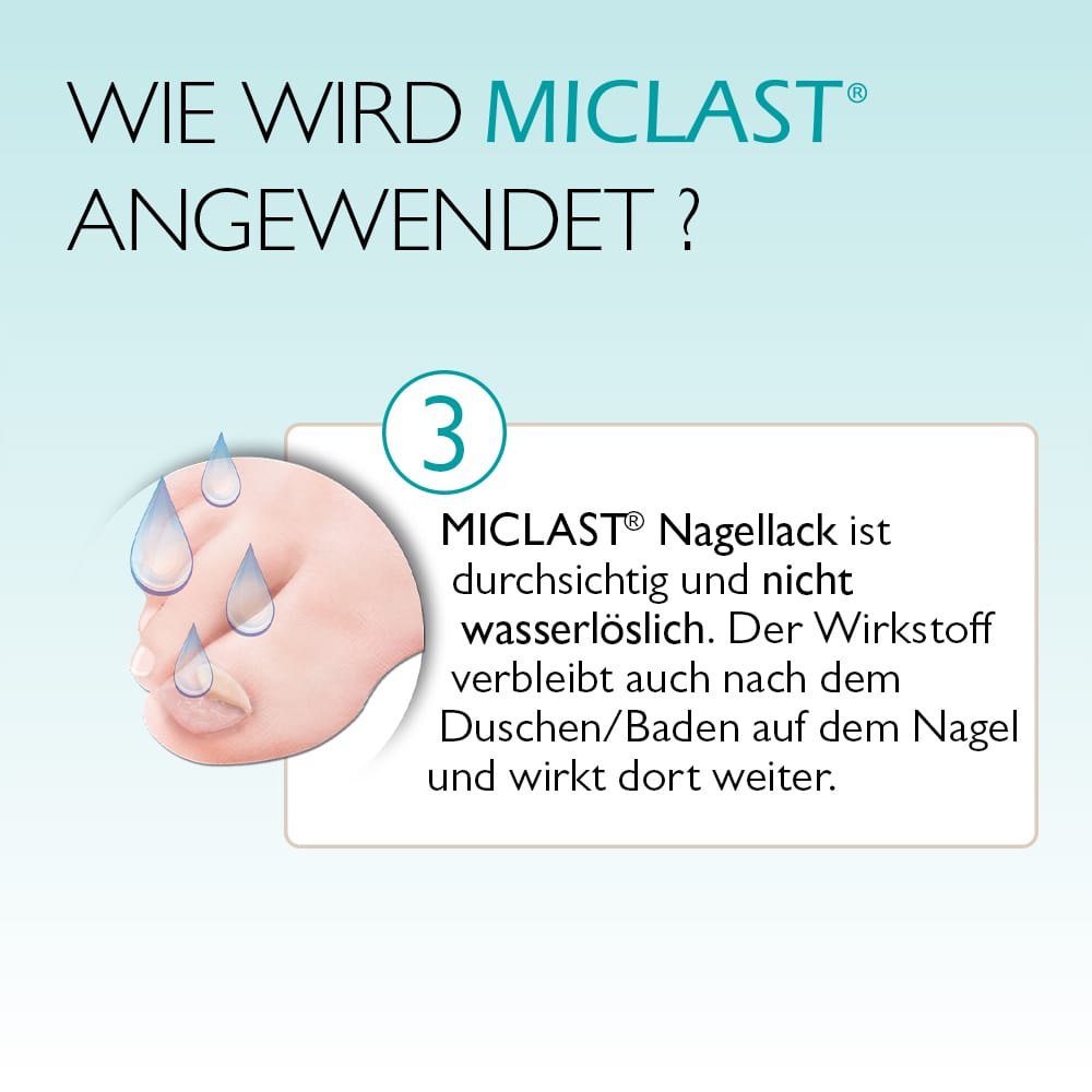 MICLAST 80 mg/g wirkstoffhaltiger Nagellack 2X3 ml Wirkstoffhaltiger Nagellack