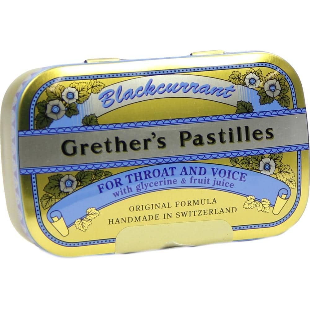 Grether´s Pastilles GOLD Blackcurrant FÜR HALS & STIMME 110 g Pastillen