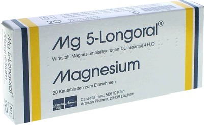 MG 5 LONGORAL Kautabletten 20 St Kautabletten