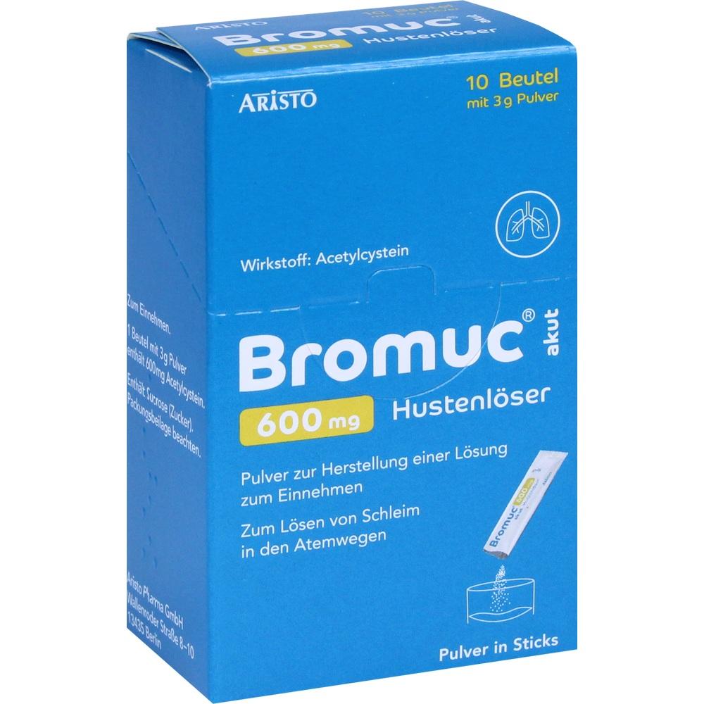 Bromuc akut 600mg Hustenlöser 10 St Pulver zur Herstellung einer Lösung zum Einnehmen