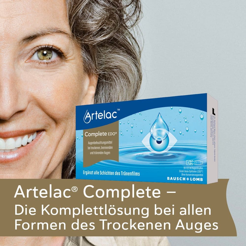 Artelac Complete EDO Augentropfen für trockene Augen 10X0.5 ml Augentropfen