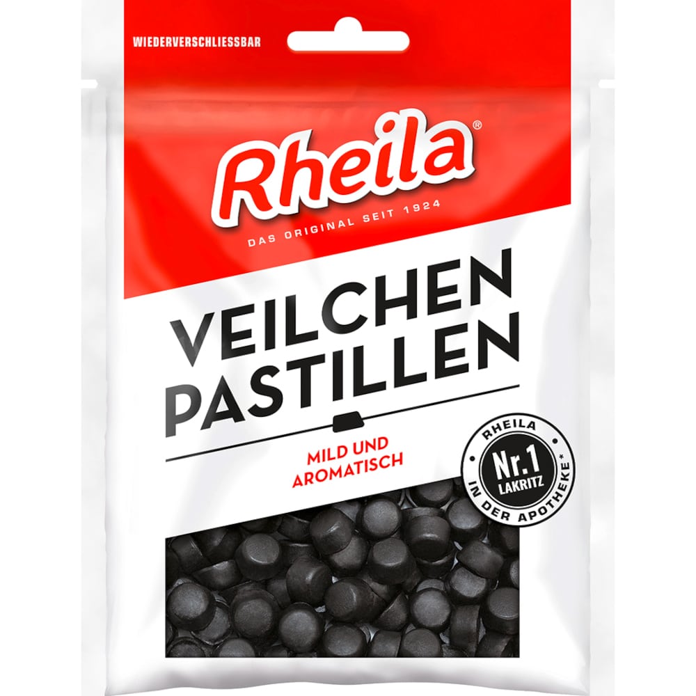 RHEILA Veilchen Pastillen mit Zucker 90 g Bonbons