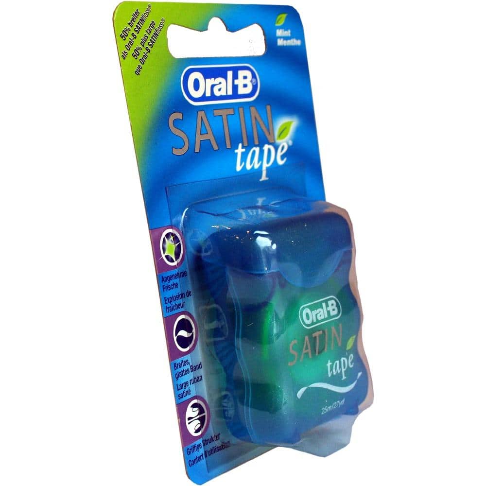ORAL B Zahnseide SATINtape blau Blisterkarte 1 St