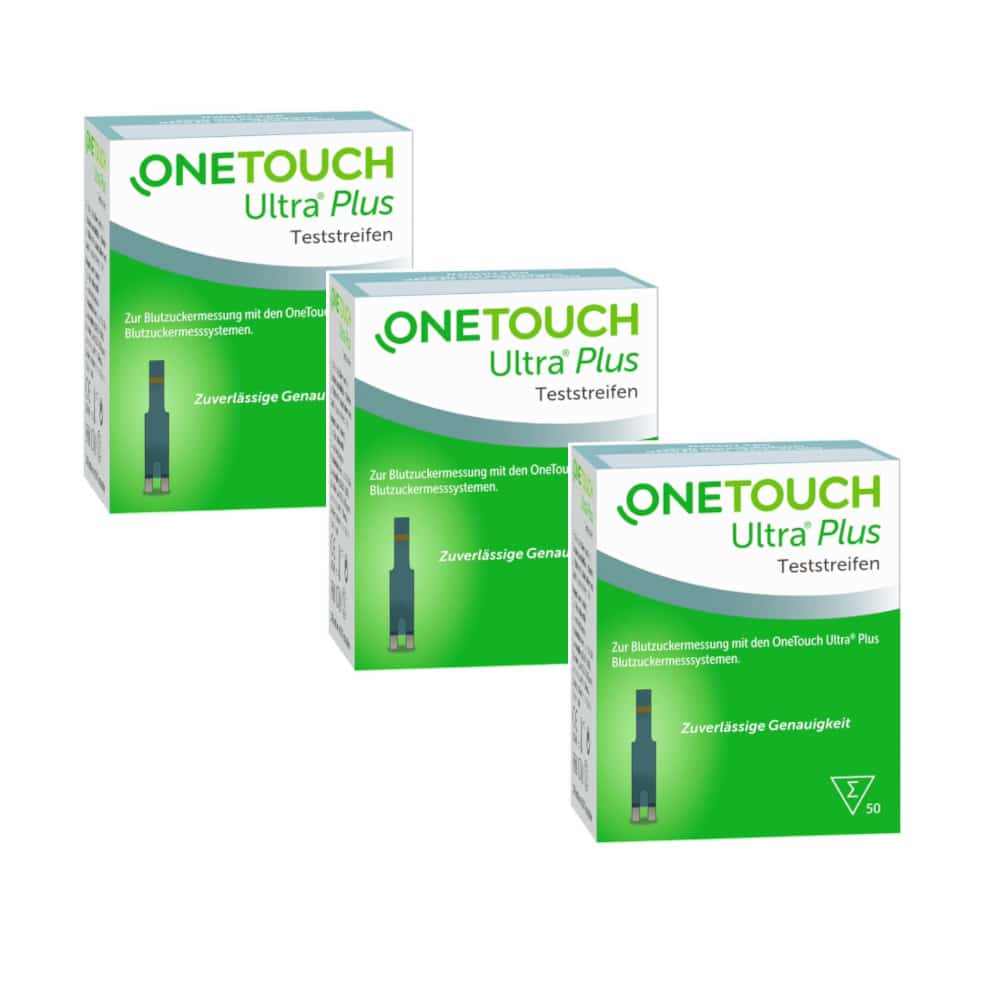 ONETOUCH Ultra Plus Blutzuckerteststreifen 3er Set 3X50 St Teststreifen