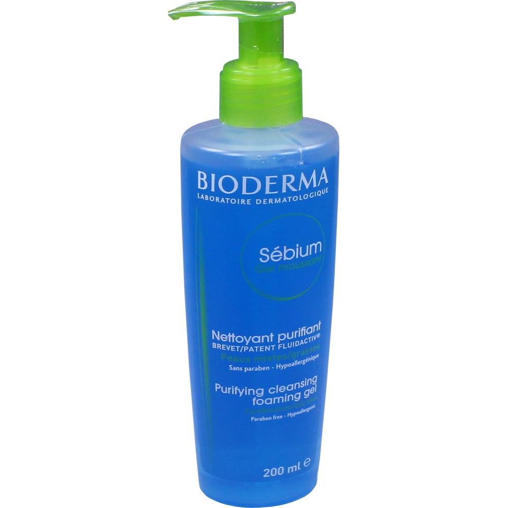 BIODERMA Sebium Gel Moussant Reinigungsgel Pumpspender 200 ml Gel