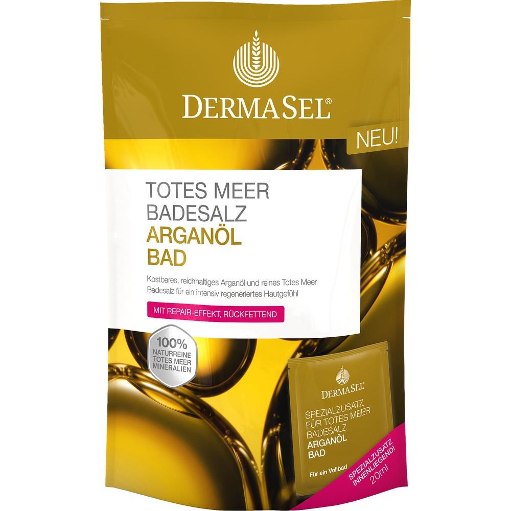 DERMASEL Totes Meer Badesalz+Arganöl 1 Packung Kombipackung