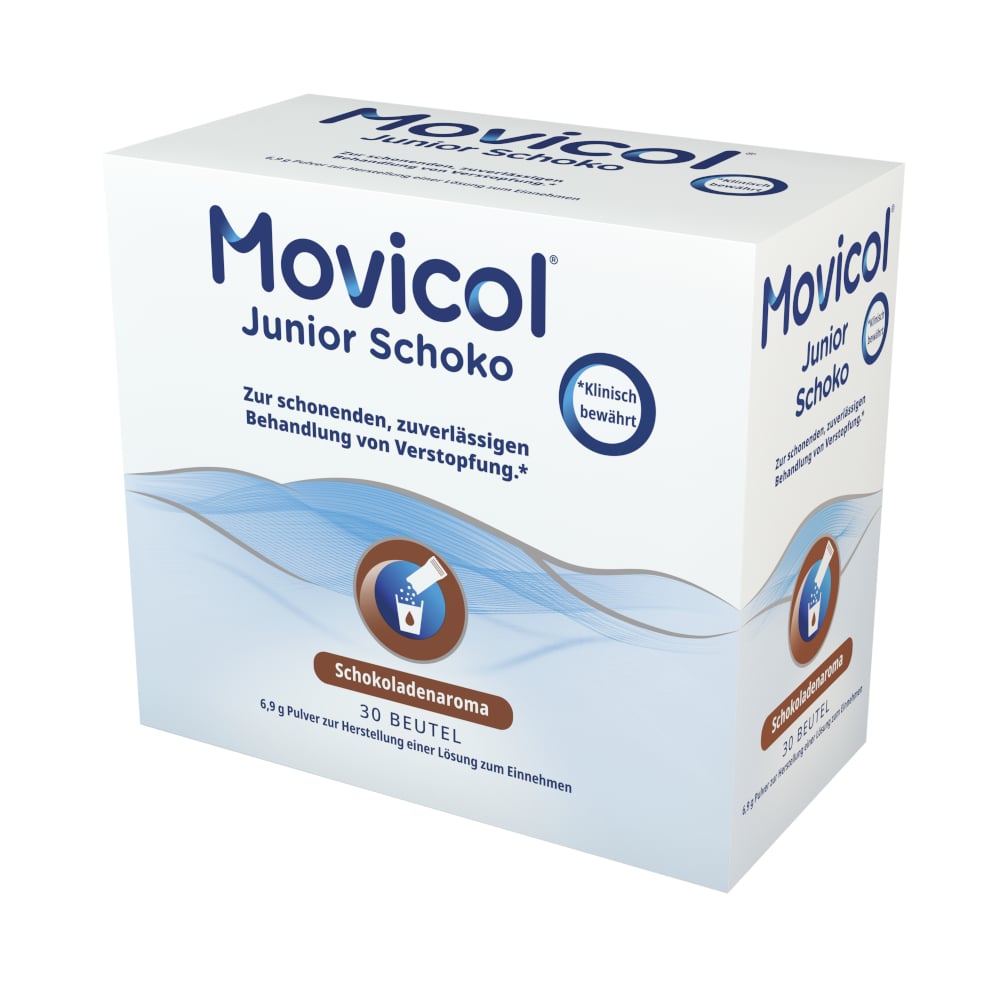 MOVICOL Schoko Junior Pulver 30X6.9 g Pulver zur Herstellung einer Lösung zum Einnehmen