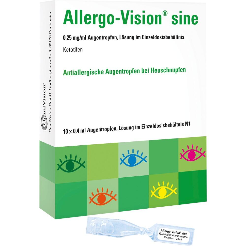 Allergo-Vision sine 0,25mg/ml Augentropfen 10X0.4 ml Einzeldosispipetten