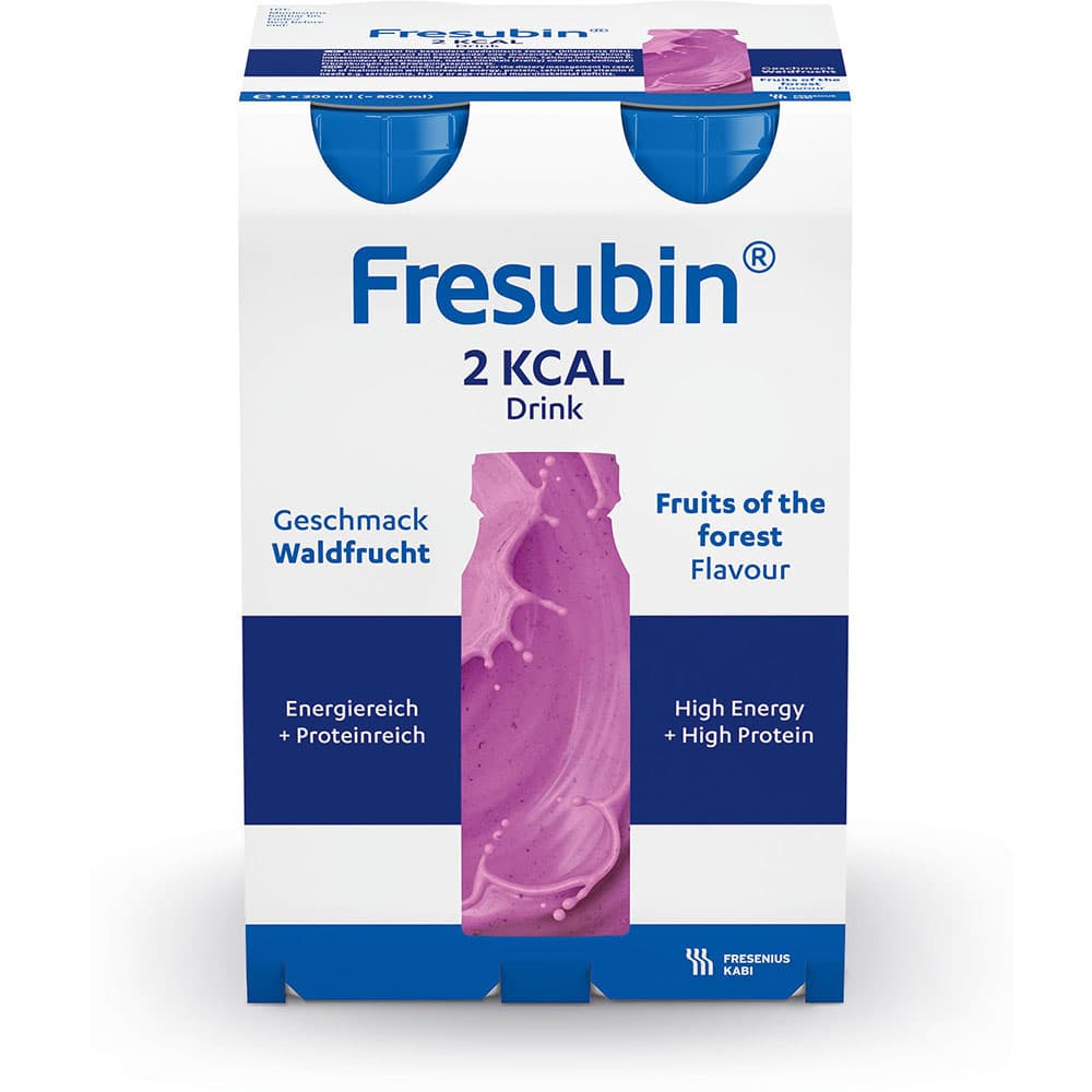 Fresubin 2 kcal Waldfrucht hochkalorische Trinknahrung  4X200 ml Lösung
